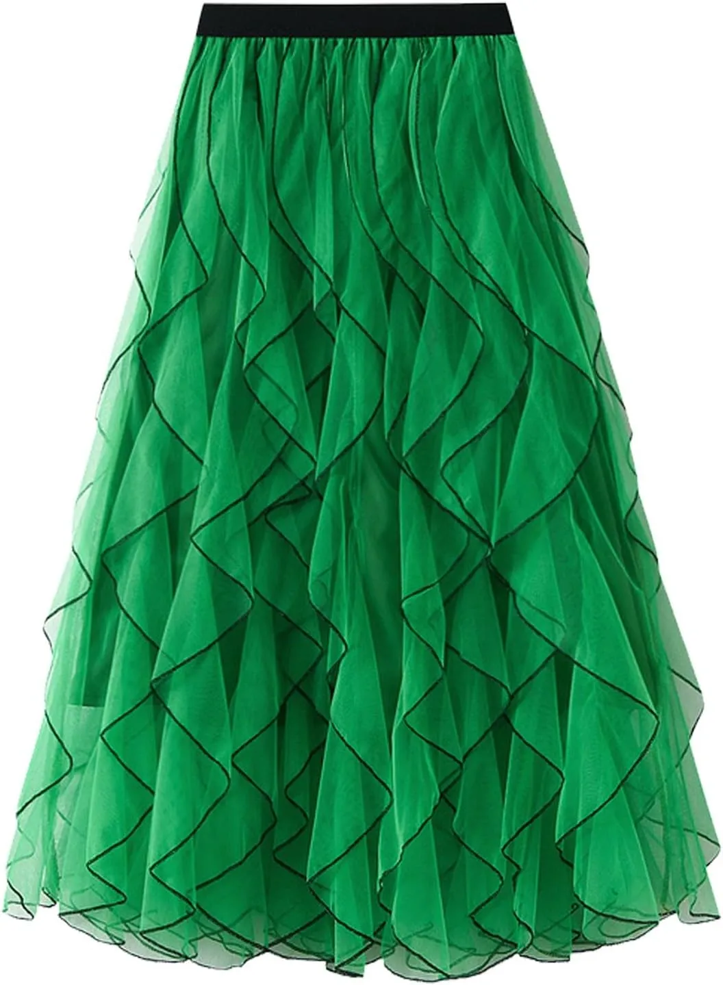 2023 Women's Long Maillard Fall Skirt Elegant High Waist Cocktail Party Wedding Flared A Line Midi Skirts Fashion