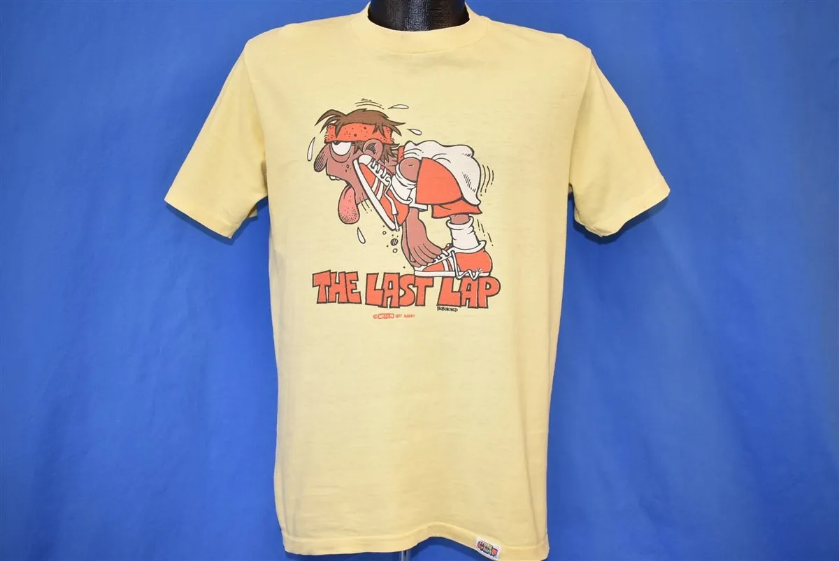 70s The Last Lap Funny Cartoon t-shirt Medium