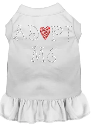 Adopt Me Rhinestone Dress White Med