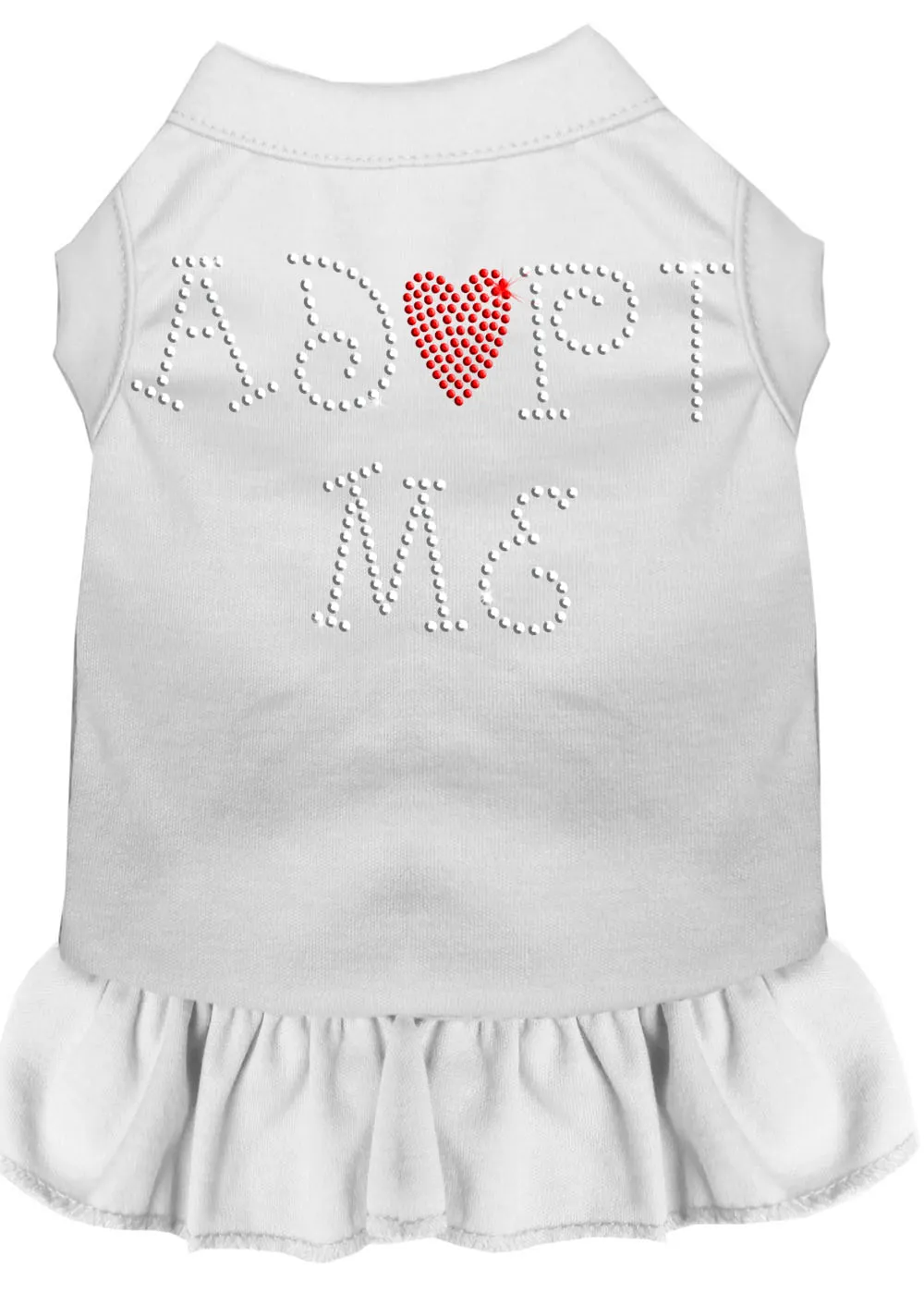 Adopt Me Rhinestone Dress White Med