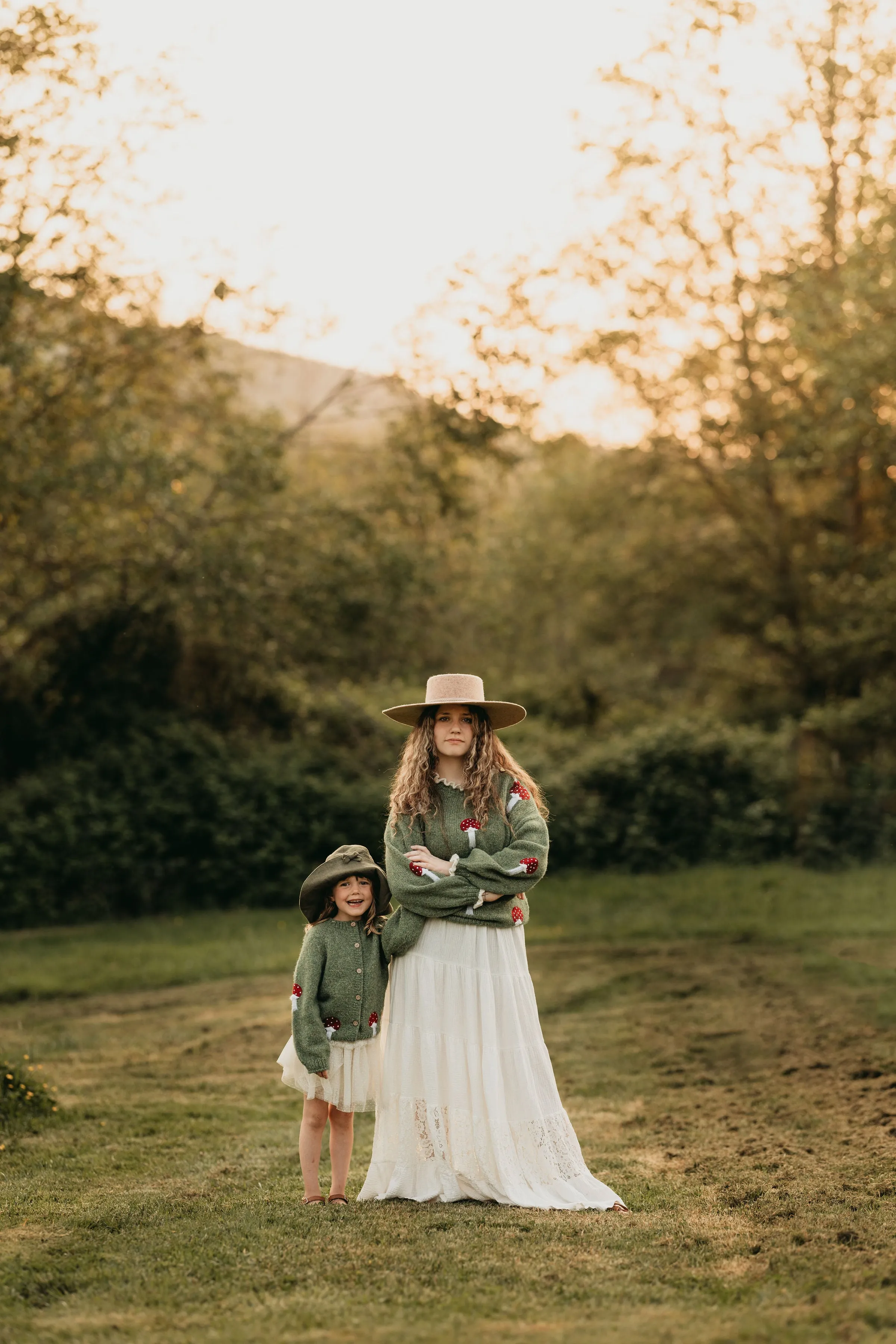 Adult Mushrooms pullover | Moss Green