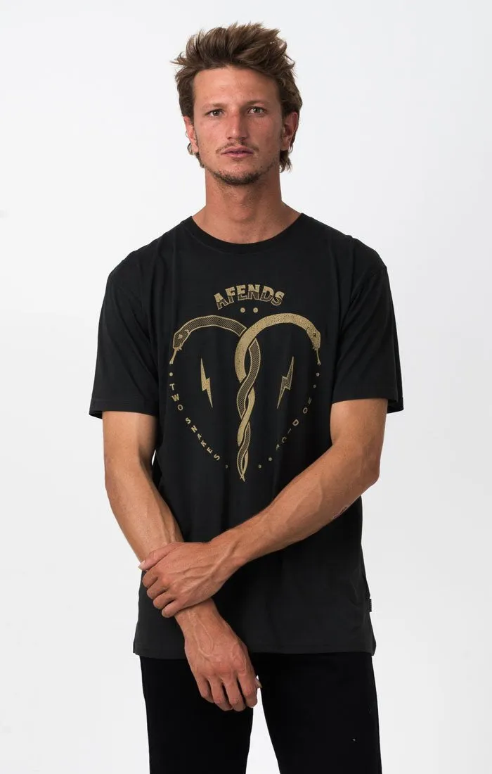 Afends Mens Bite Twice - Standard Fit Tee