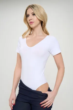 Basic Short Sleeve Seamless Bodysuit
