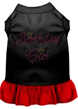 Birthday Girl Rhinestone Dresses Black With Red Xxl