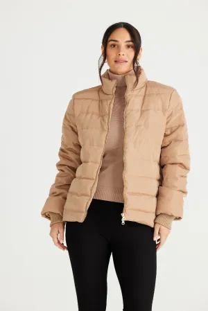 Brave True Sillian Puffer - Cashew