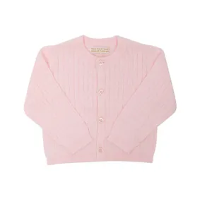 Cambridge Cardigan-Cable Knit Palm Beach Pink