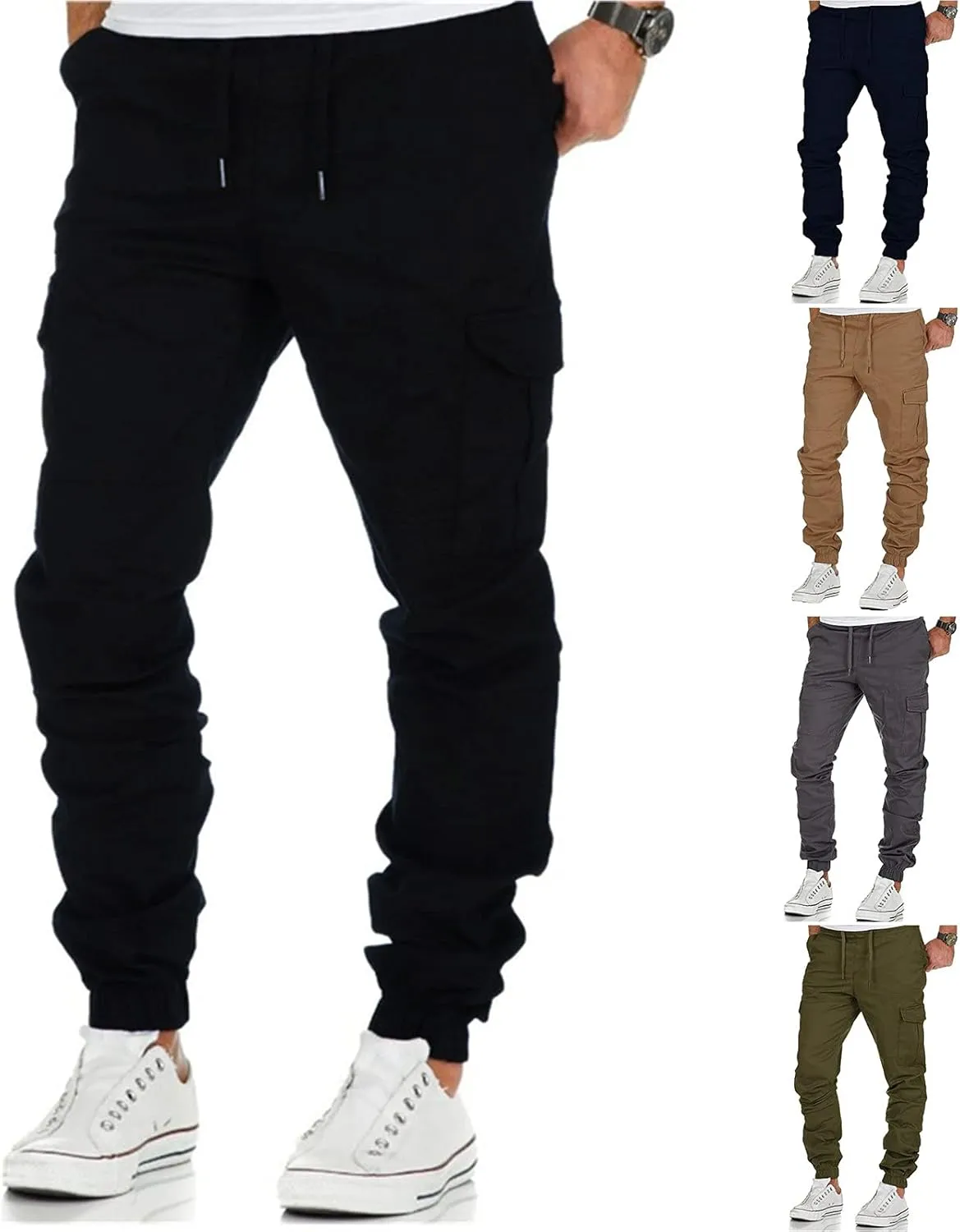 Cargo Pants for Men Relaxed Fit Training Jogging Gym Sweatpants for Men Mens Sweatpants Mens Sweatpants with Pockets