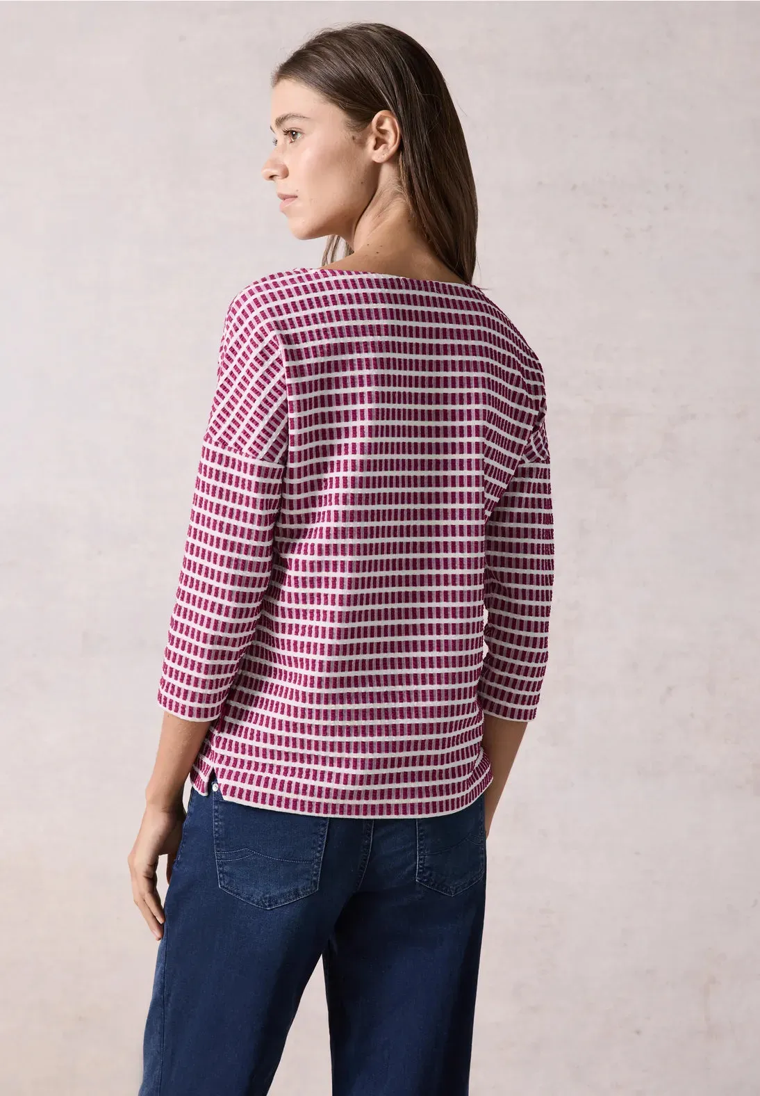 Cecil Jewel Pink Structured Shirt 322091