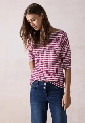 Cecil Jewel Pink Structured Shirt 322091