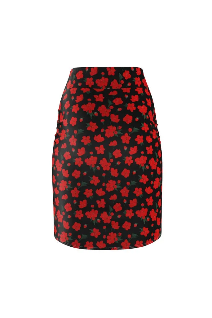 Cherry Chic Women's Pencil Skirt