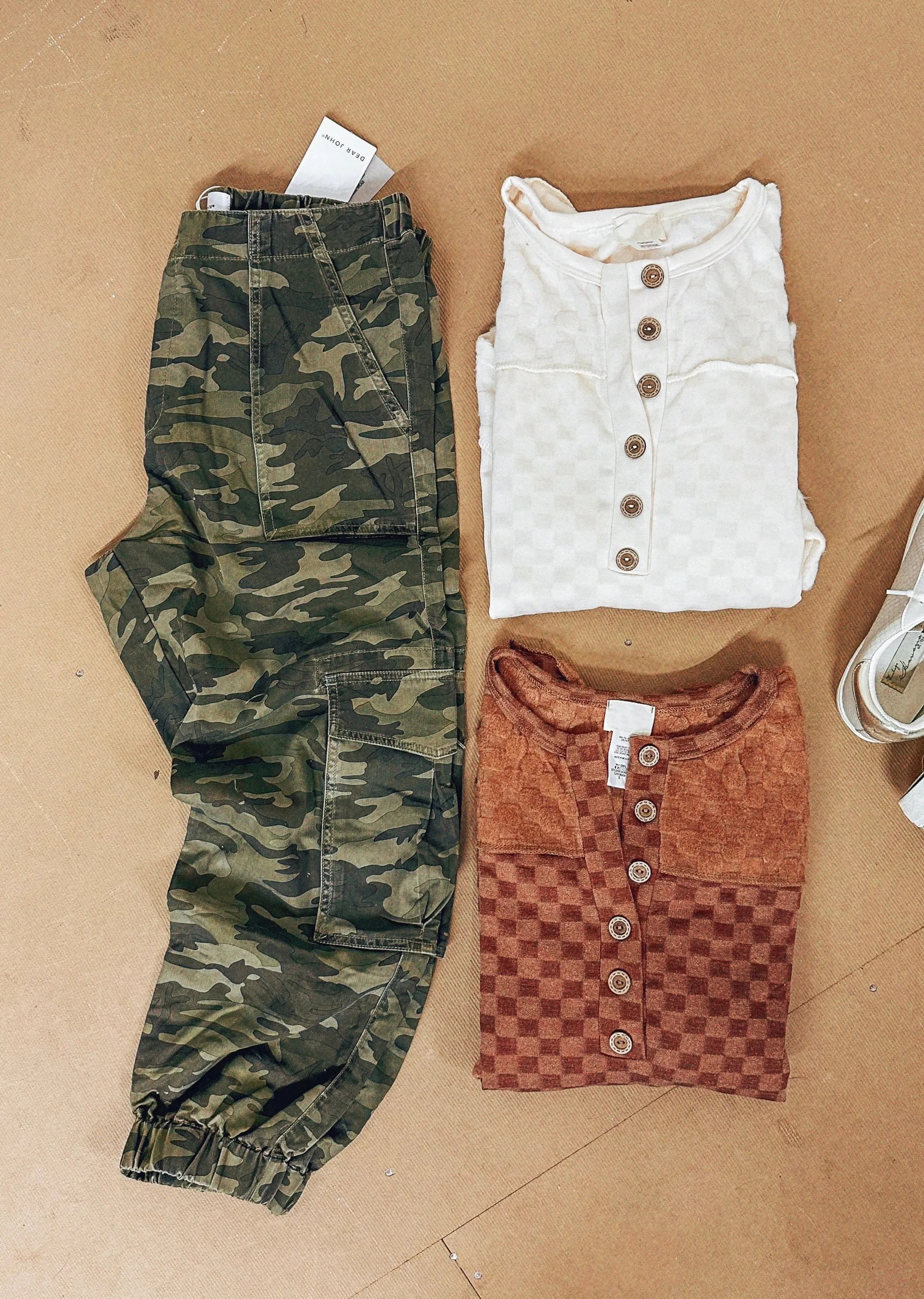 Dear John Camo Cargo Joggers