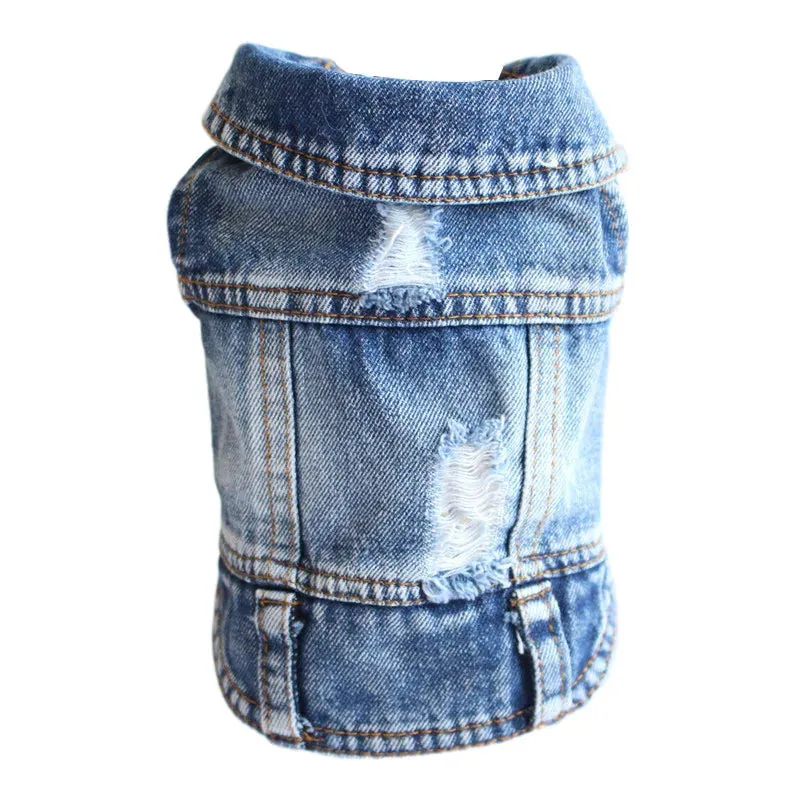 Denim Delight Dog Jeans Jacket