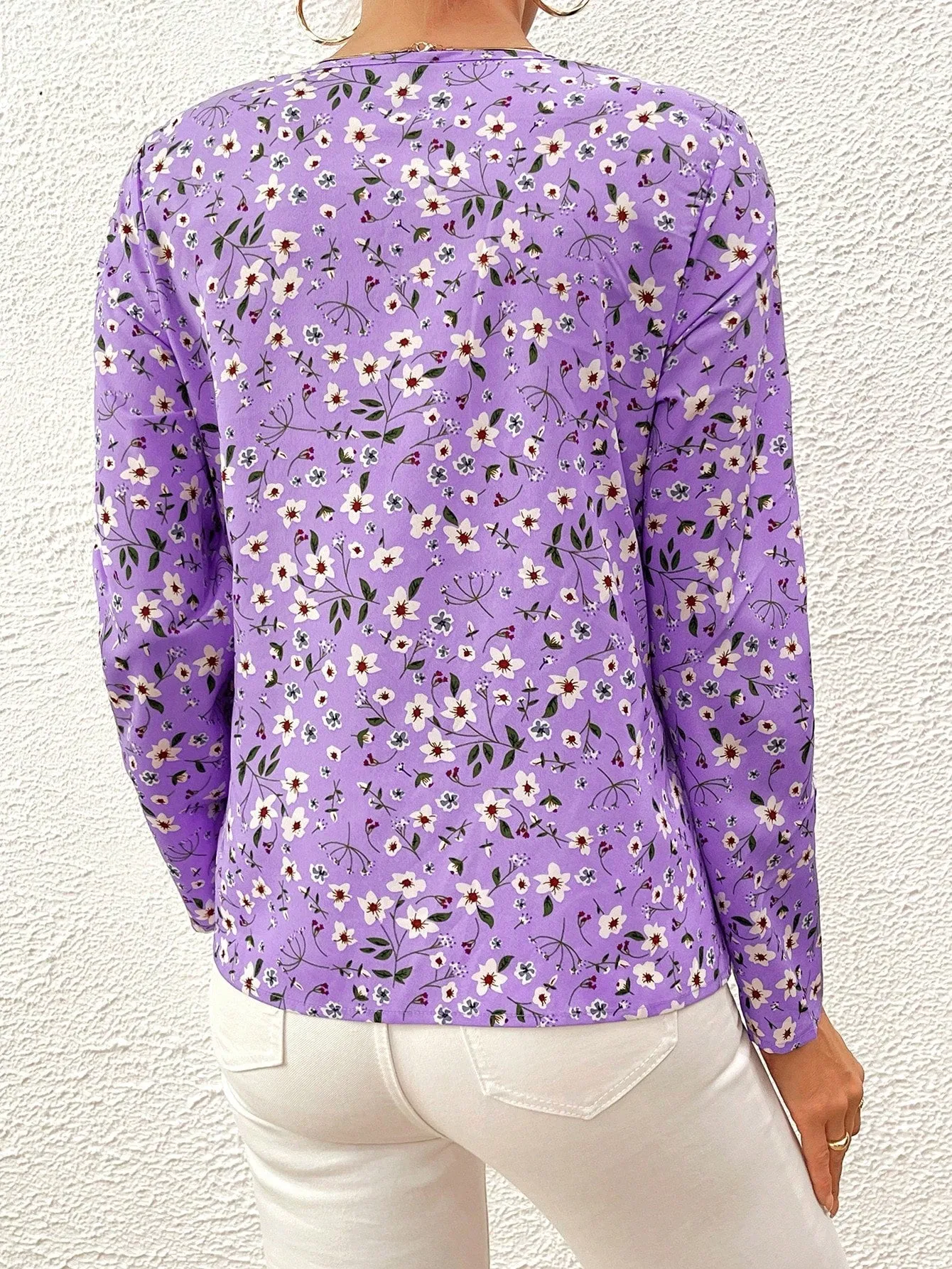 Ditsy Floral Print Blouse