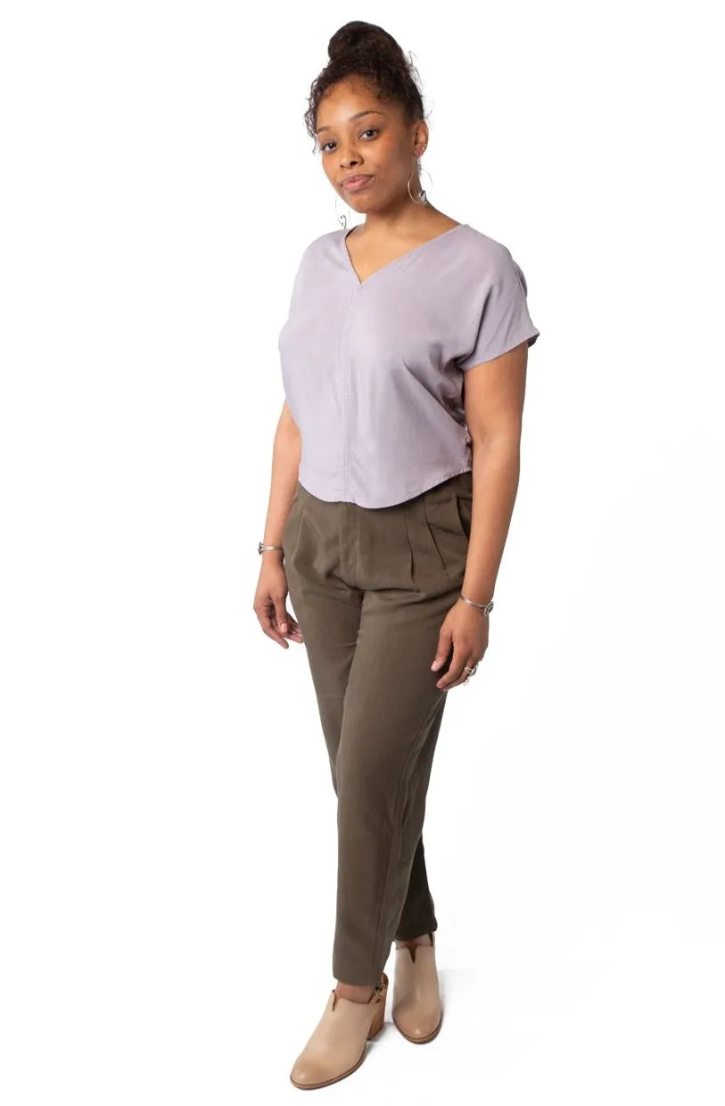 Dolman Top in Lavender Challis