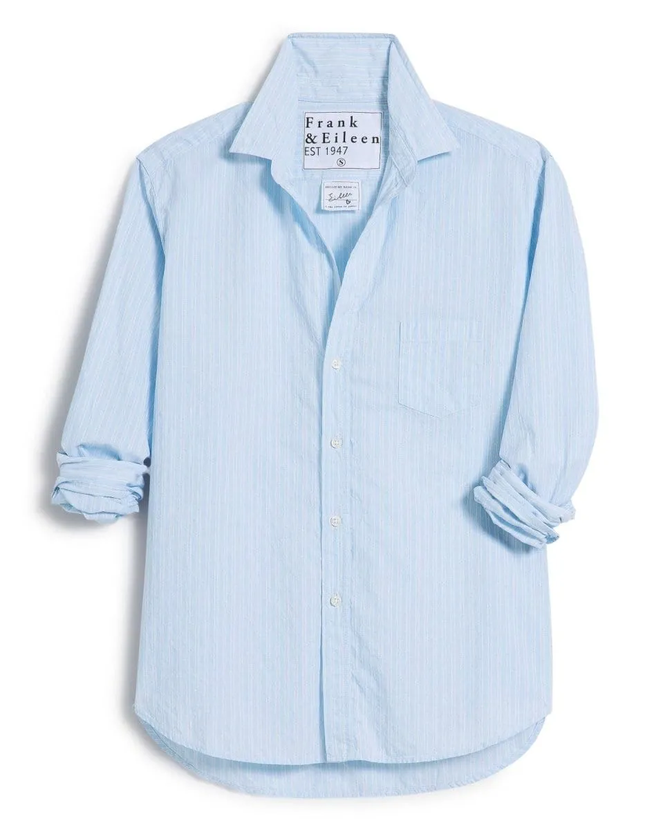 Eileen Relaxed French Blue Stripe With Glitter