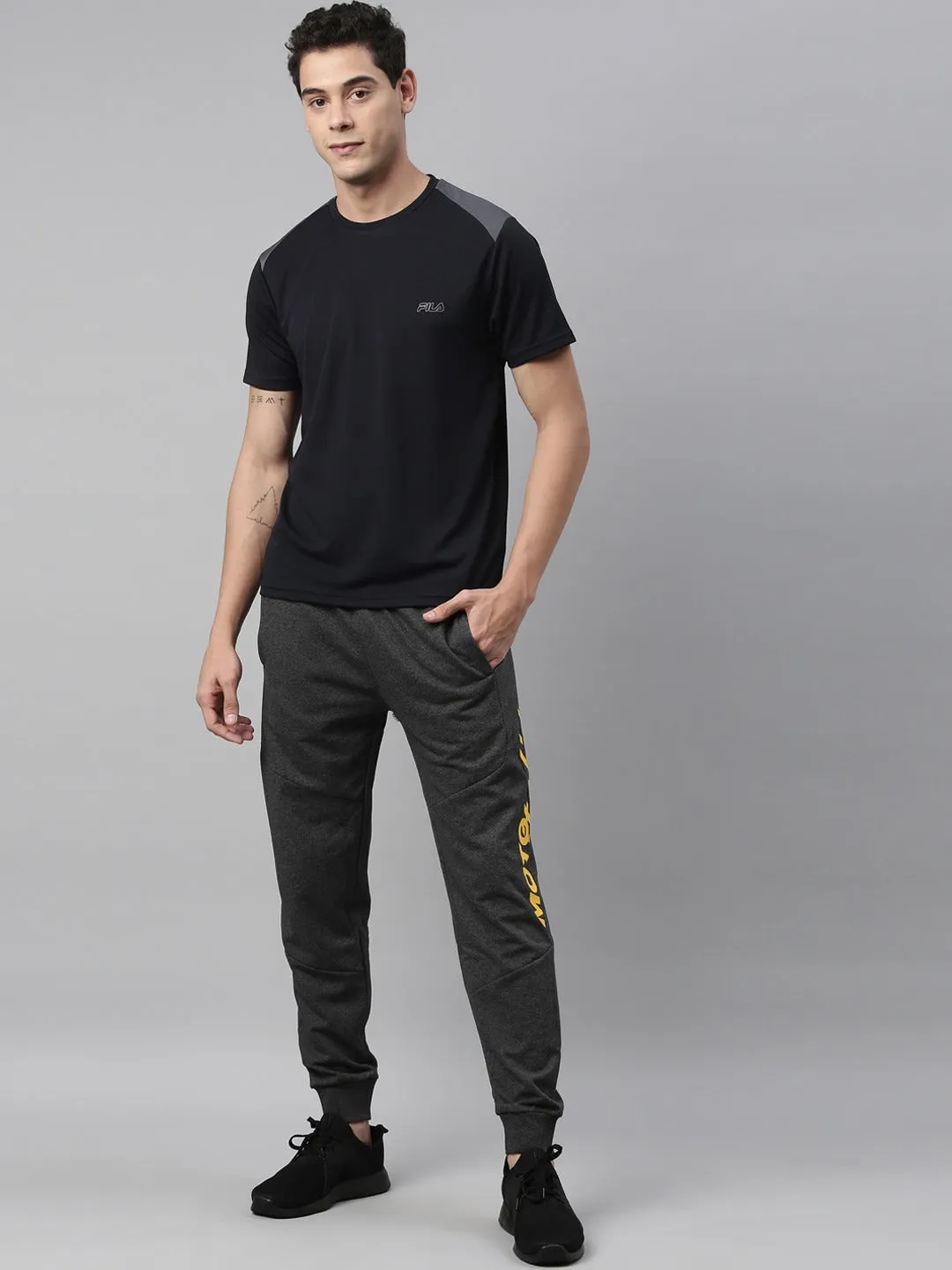 Fila Black Wingo Men's Cuffed Jogger