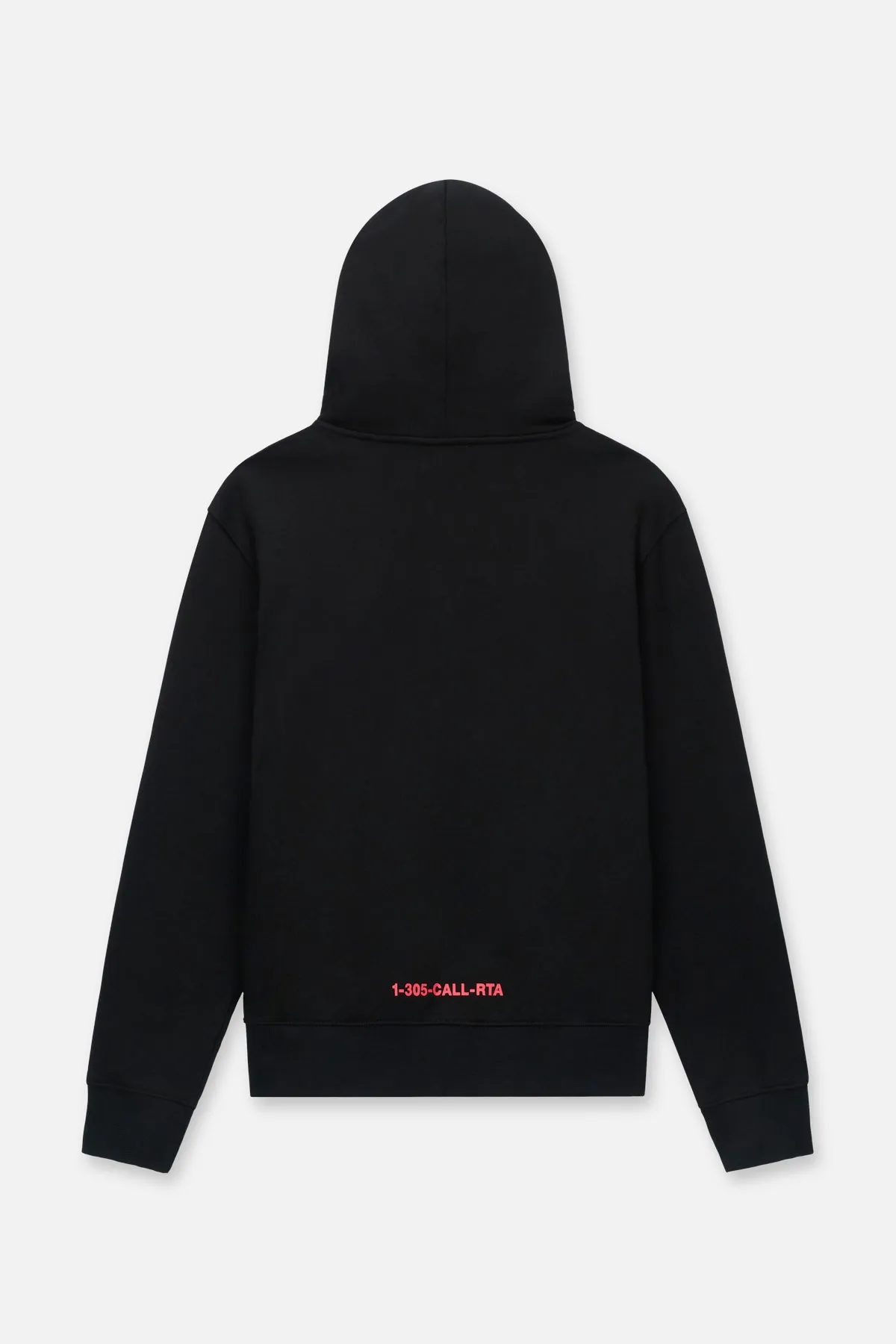 FLOYD ZIP UP HOODIE | BLACK FINGERPRINT LOGO