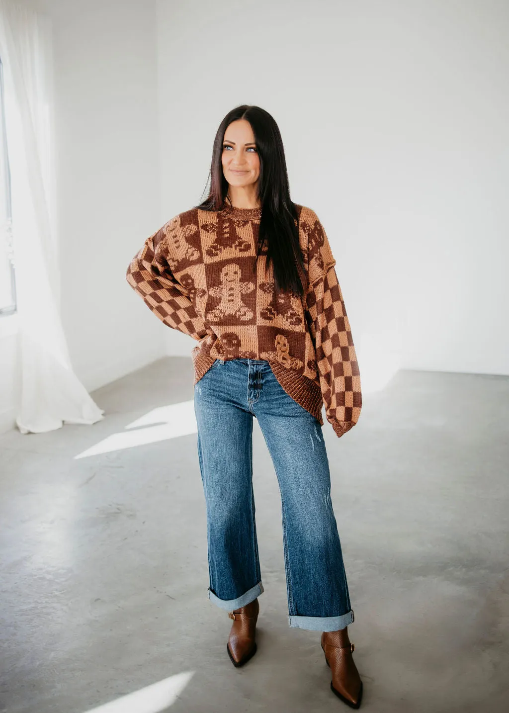 Gingerbread Oversized Sweater
