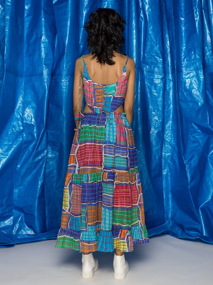 Gingham Flared Skirt
