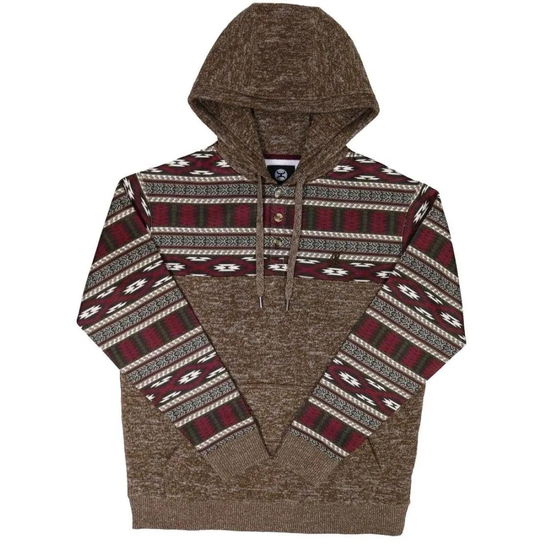 Hooey Unisex Hoodie Jimmy Brown Aztec