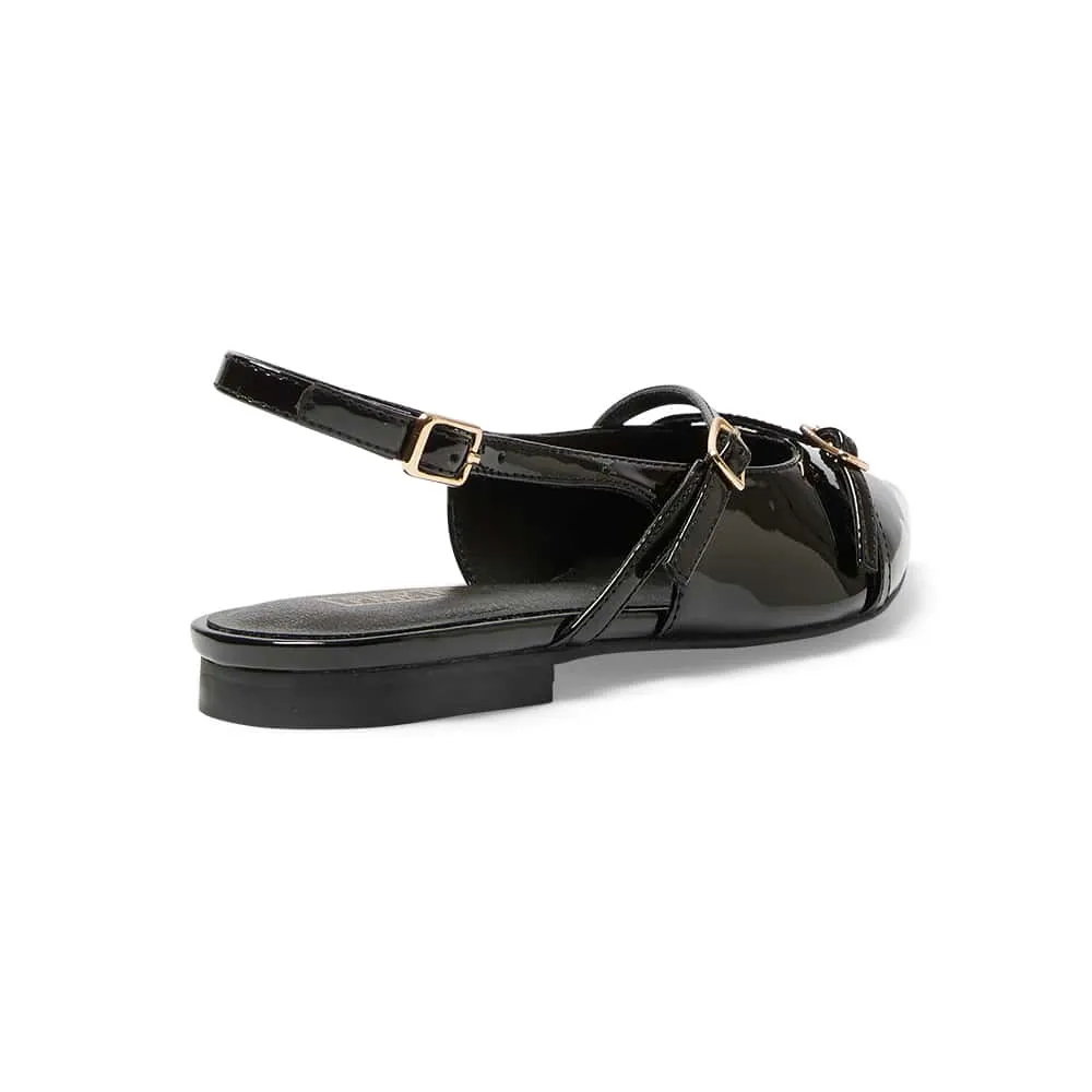 Inherit Flat in Black Patent