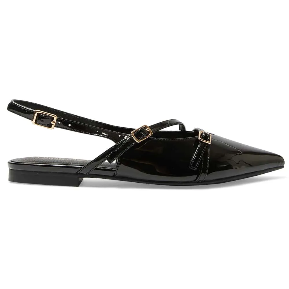 Inherit Flat in Black Patent