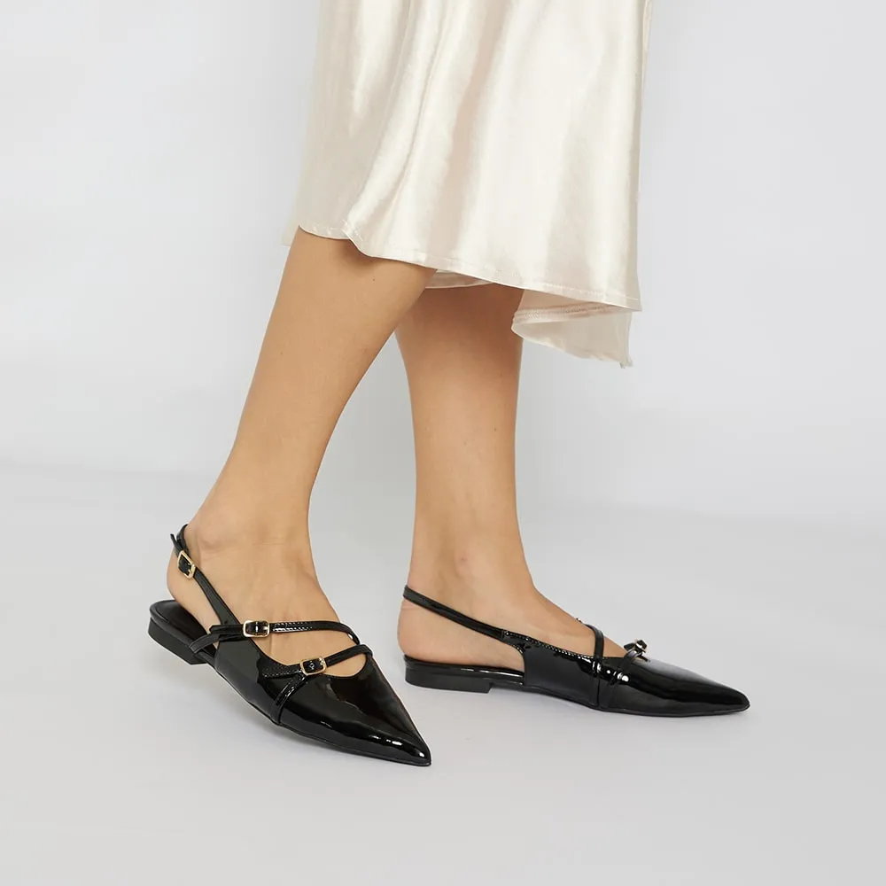 Inherit Flat in Black Patent