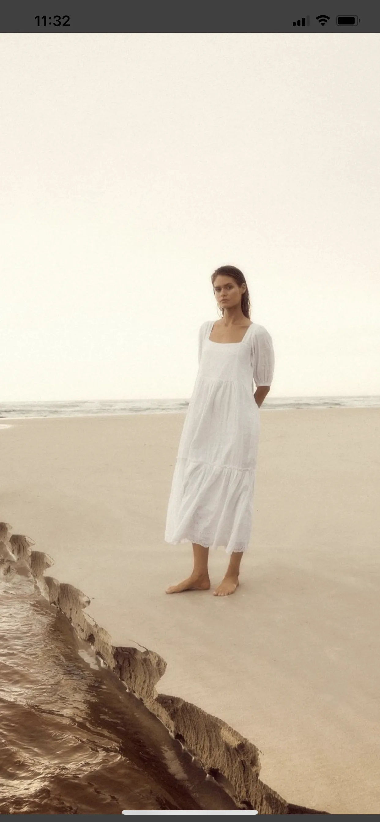 Iris Maxi Sundress Sea Pearl