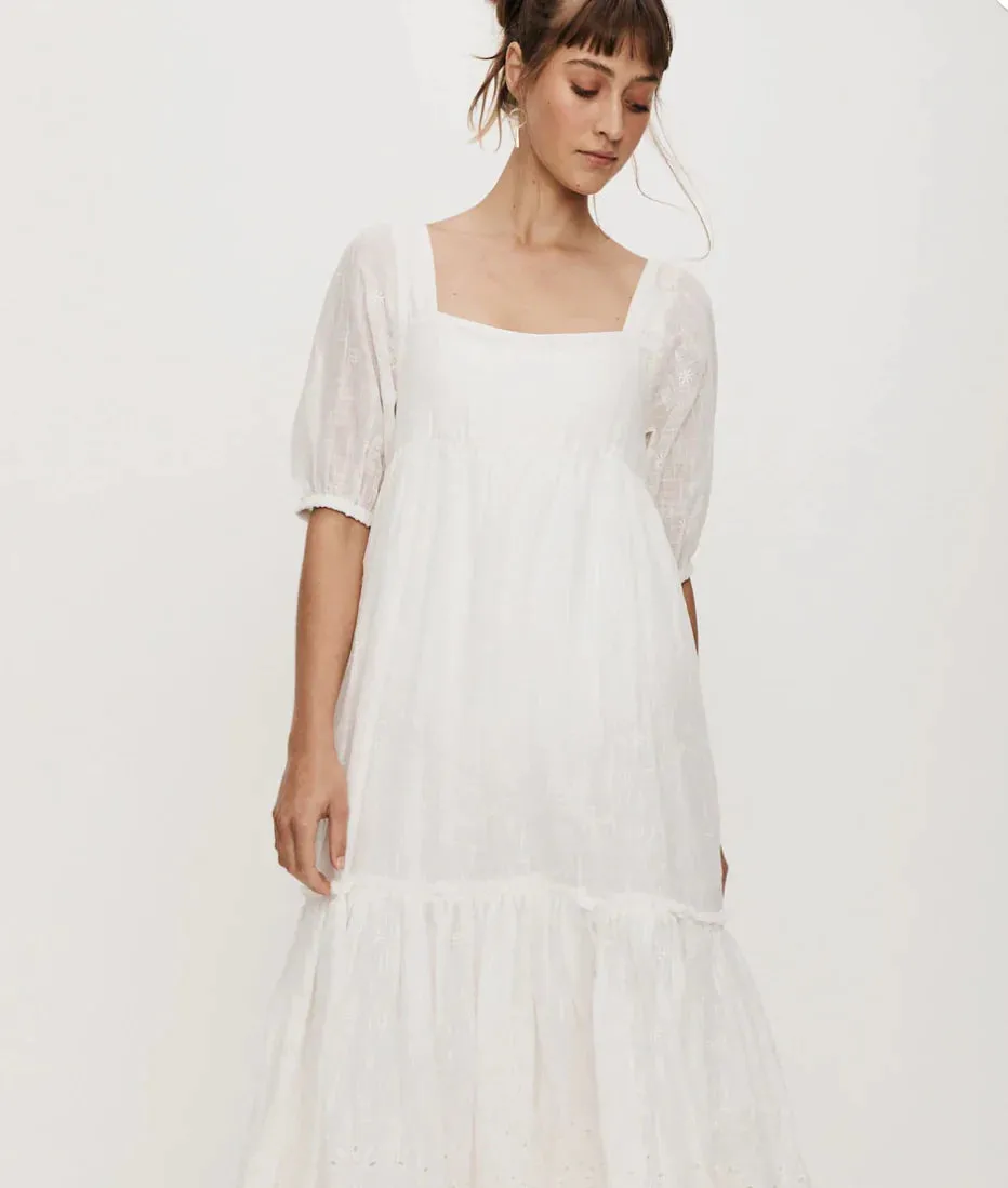 Iris Maxi Sundress Sea Pearl