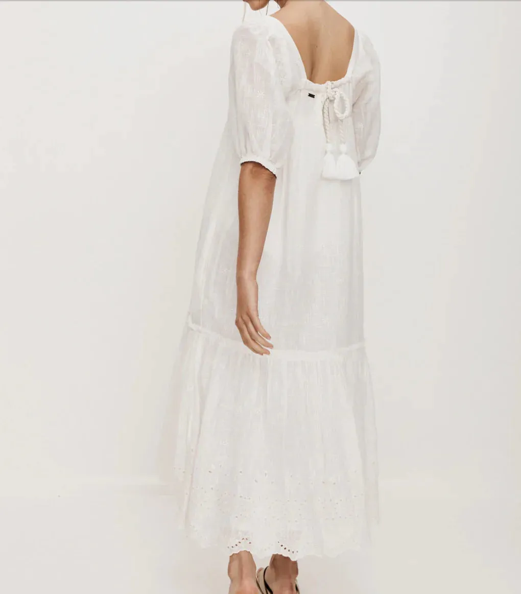 Iris Maxi Sundress Sea Pearl