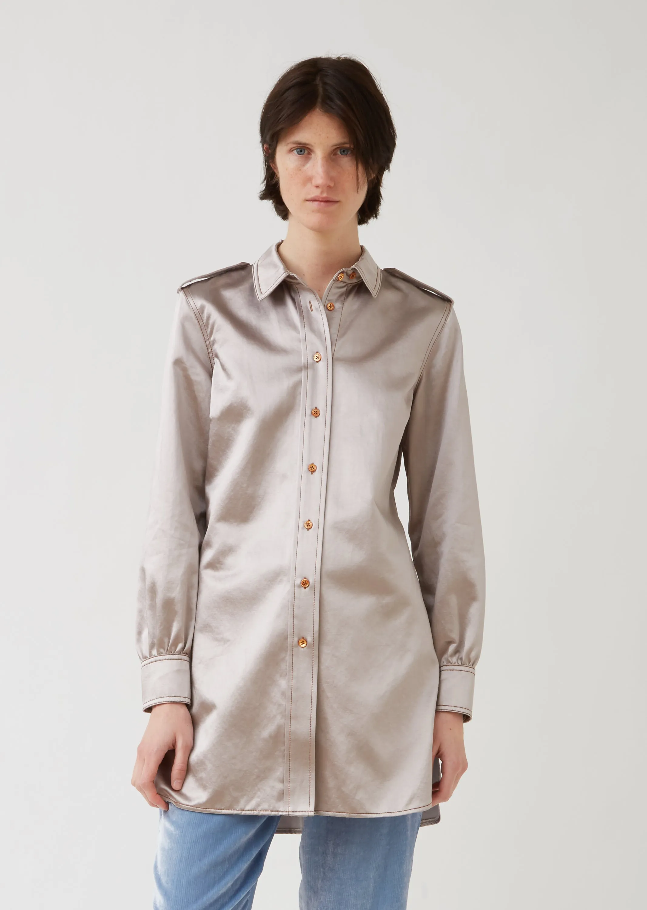 Kelsi Cinzed Cotton L/S Shirt