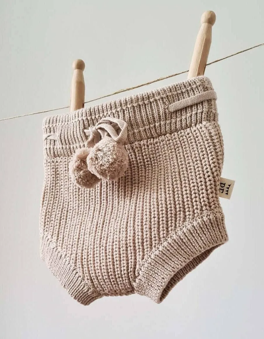 Knitted Bloomers - Cotton - Oatmeal