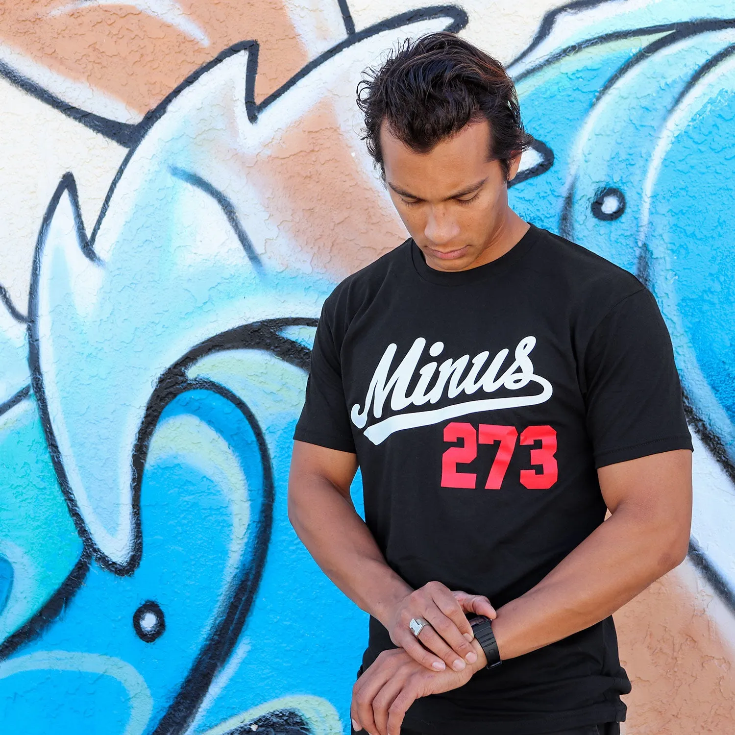 LA Tee Black/White/Red