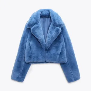 Lucienne Women's Faux Fur Jacket-Luxurious Statement Outerwear for Effortless Glam