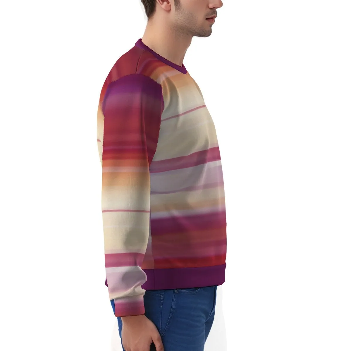 Maroon sweater, Ombre Sweater Men, Retro Sweater Men, Vintage inspired Sweater, Fleece Sweater Men, Vintage inspired Sweatshirt