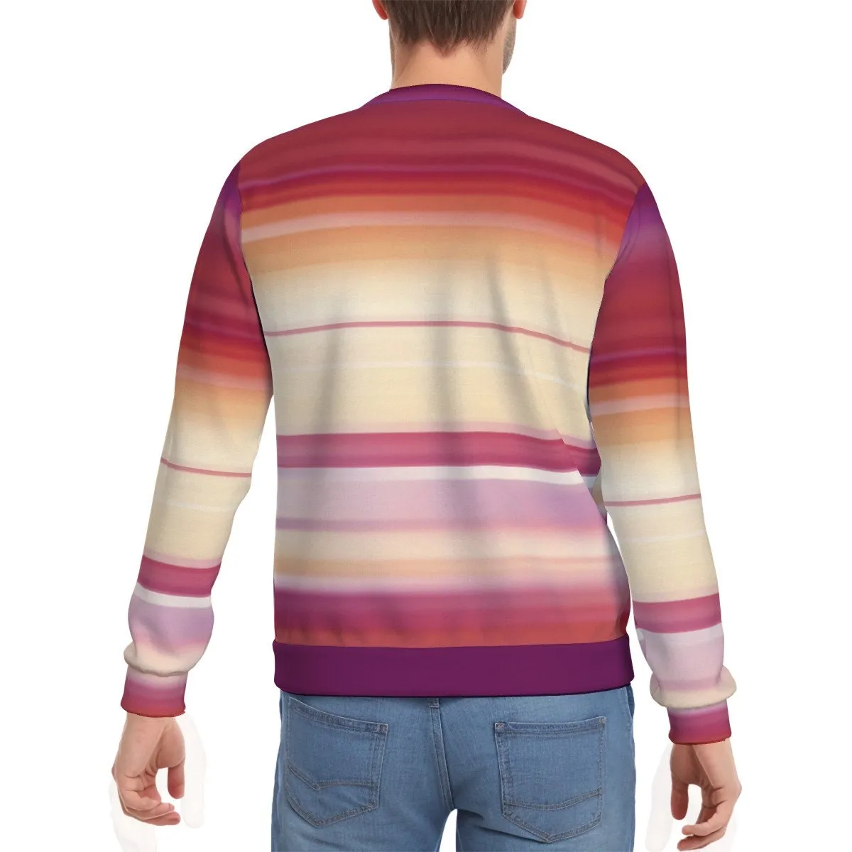 Maroon sweater, Ombre Sweater Men, Retro Sweater Men, Vintage inspired Sweater, Fleece Sweater Men, Vintage inspired Sweatshirt