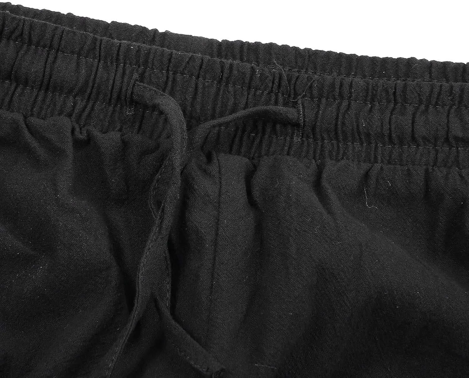 Mens Drawstring Waist Linen Banded Pants Gothic Pants MedievalPirate Trousers 2025