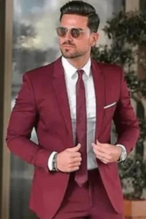 Men's Maroon Blazer Coat Stylish Coat Wedding Wear Dinner Coat Prom Wear Tailoring Coat Gift For Him