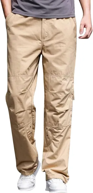 Mens Pants Cargo Joggers Lightweight Cargo Sweatpants Stretch Waistband Workout Joggers Outdoor Athletic Hiking Pants