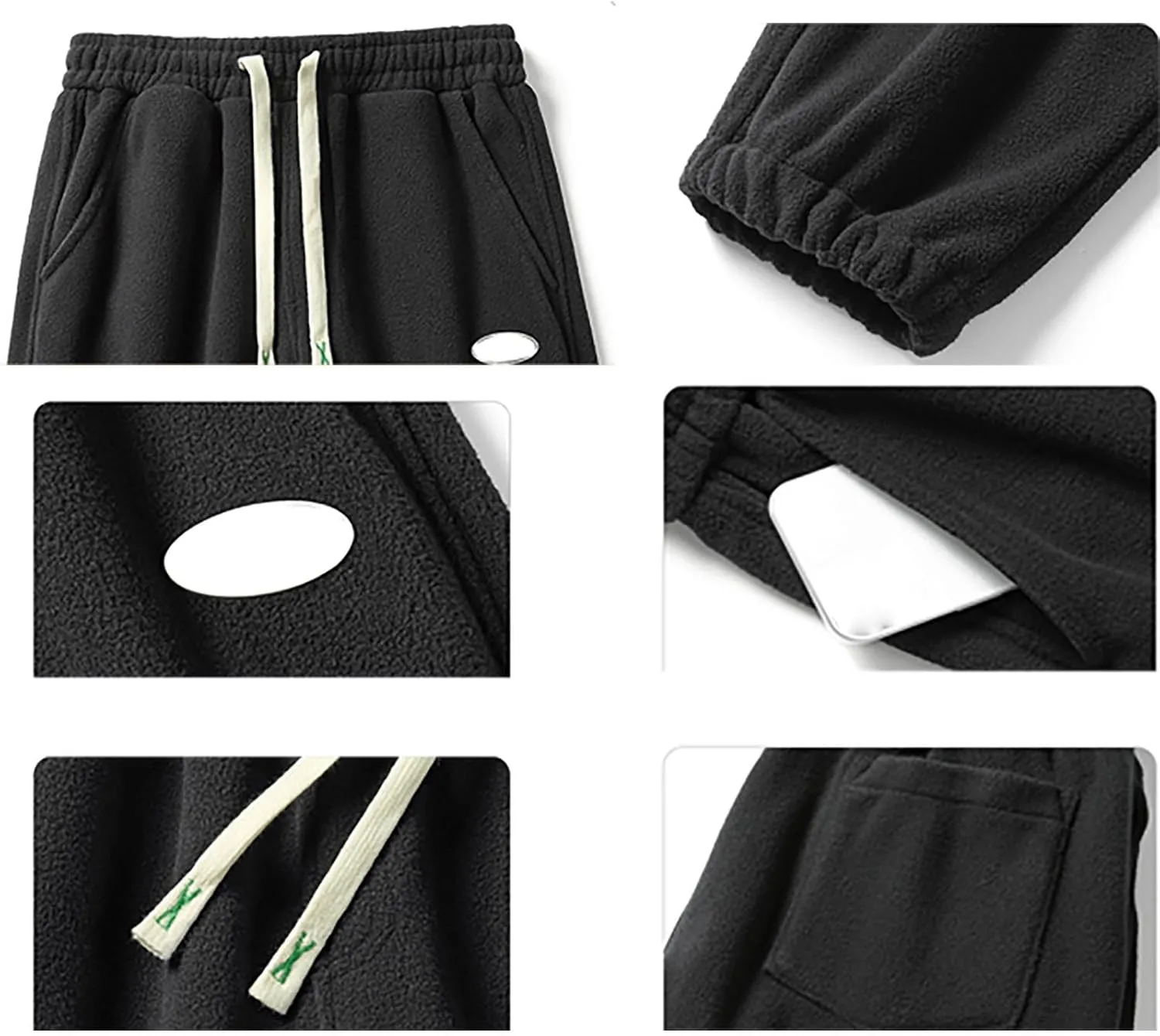 MIDOO Mens Joggers Sweatpants Slim Fit Elastic Bottom Sweat Pants Pockets Relaxed Fit Breathable Athletic Workout Joggers