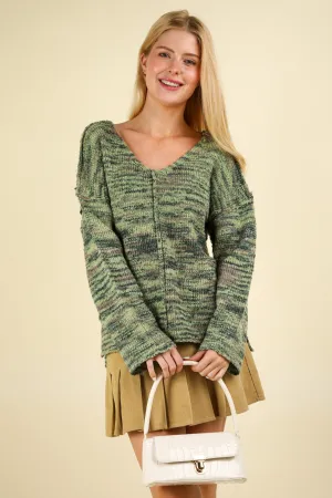 Multi Color Sweater - Green Mix