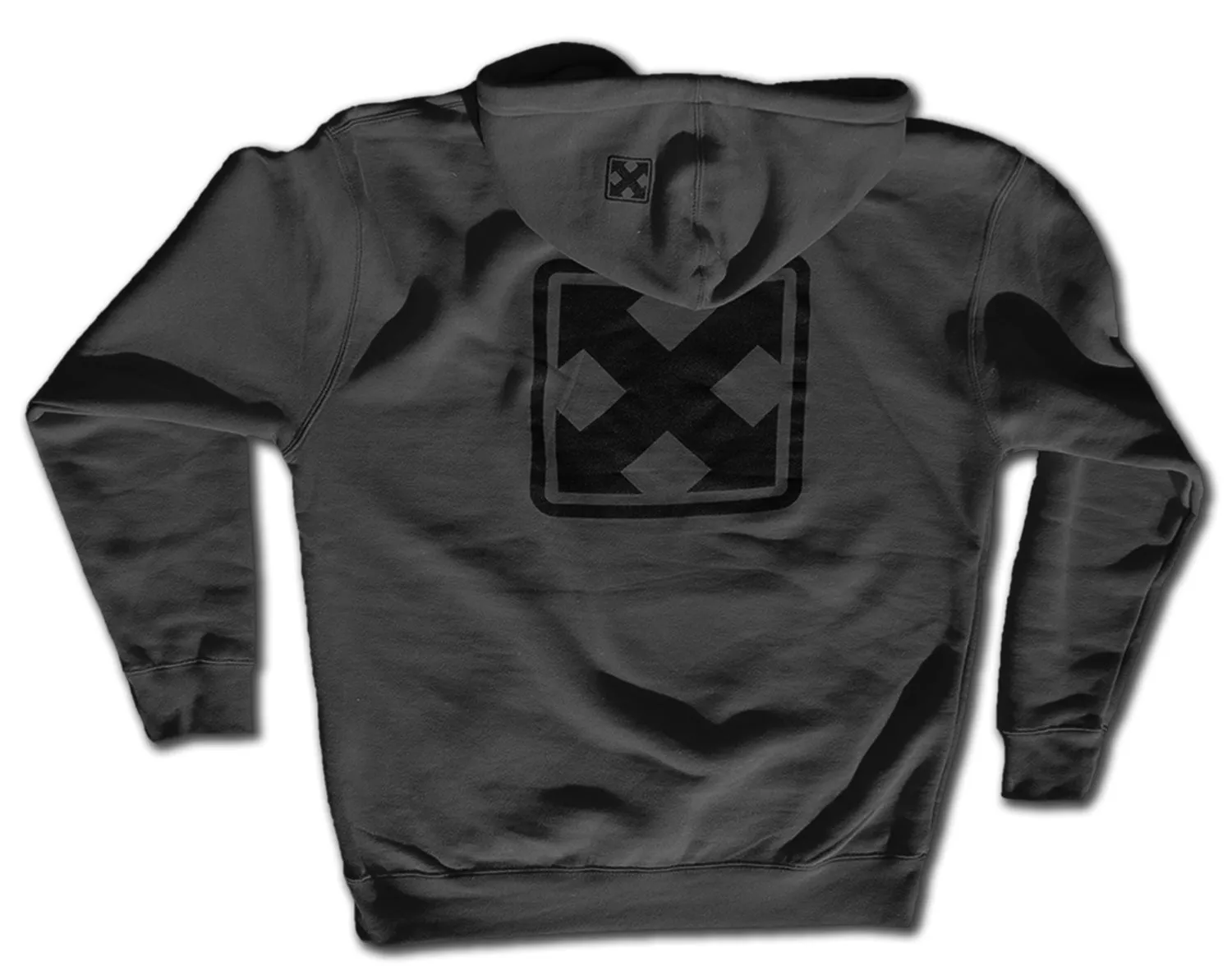 OG MARK LOGO </p> CHARCOAL GRAY ZIP HOODIE