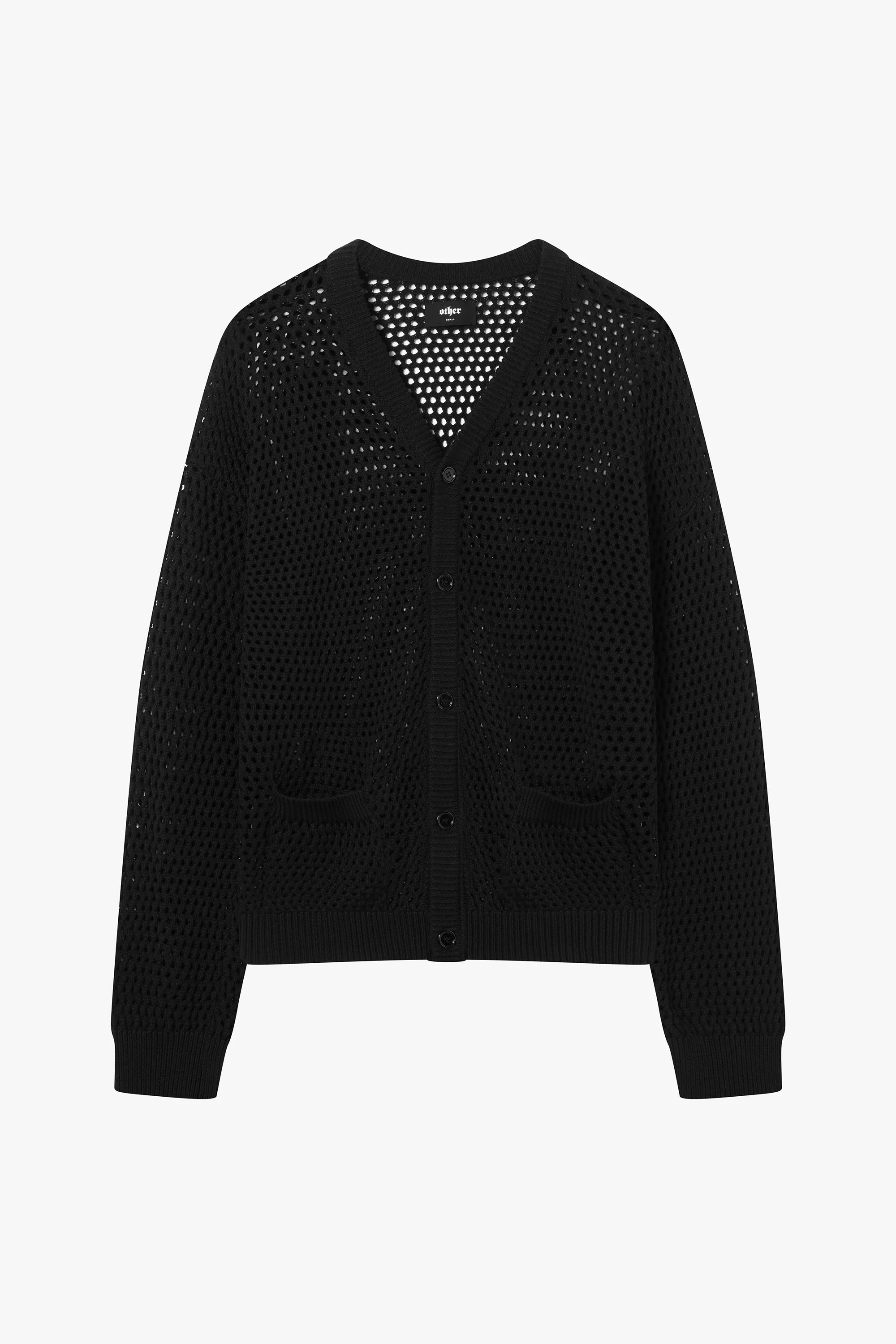 Oversized Weave Knit Cardigan
