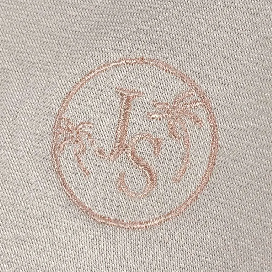 Peach Long Sleeve Zip Polo