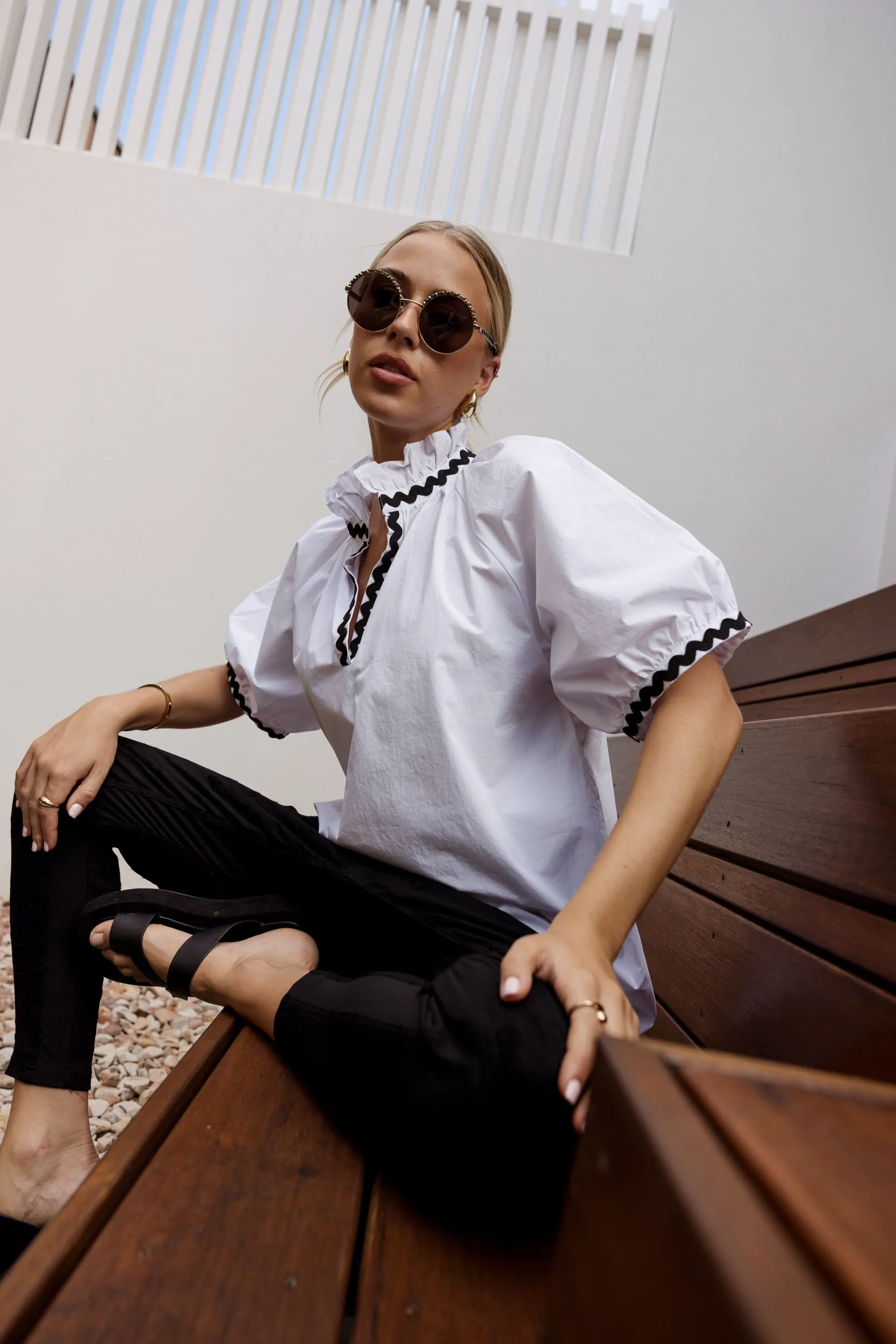 PRESTO WAVE Blouse White