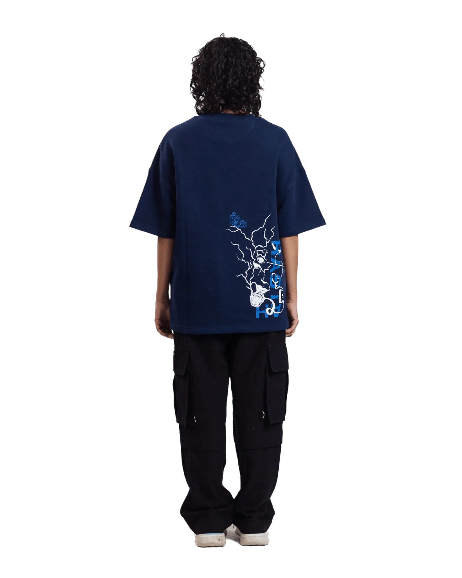 "INVISIBLE MAN" BLUE T-SHIRT