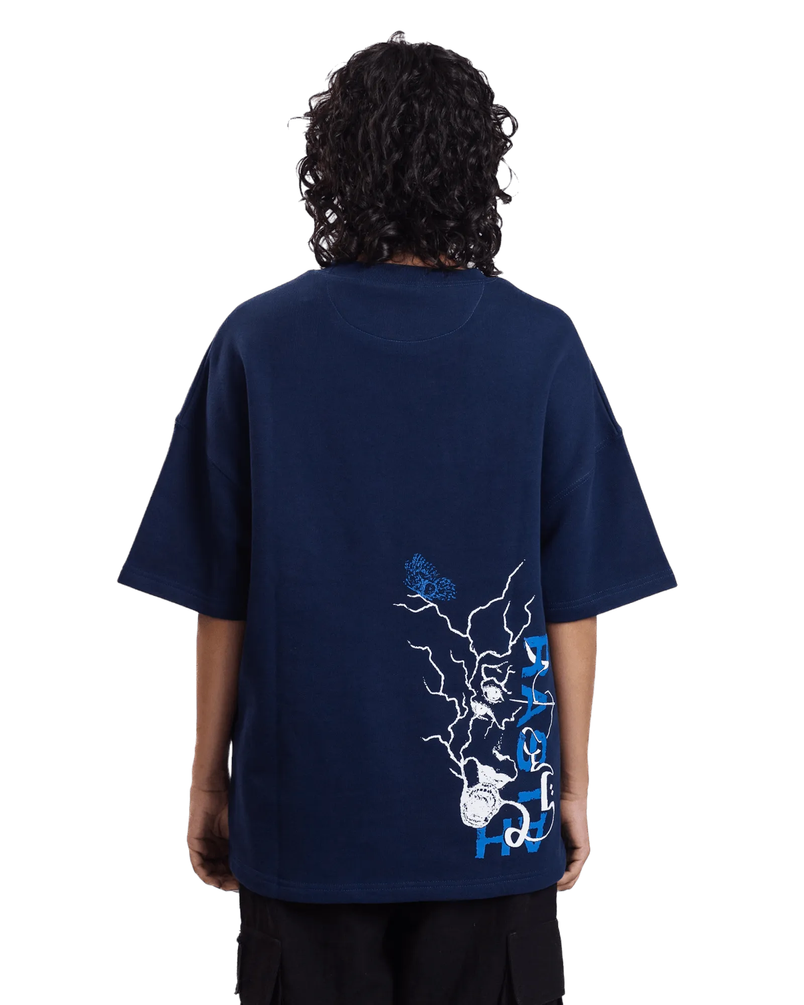 "INVISIBLE MAN" BLUE T-SHIRT