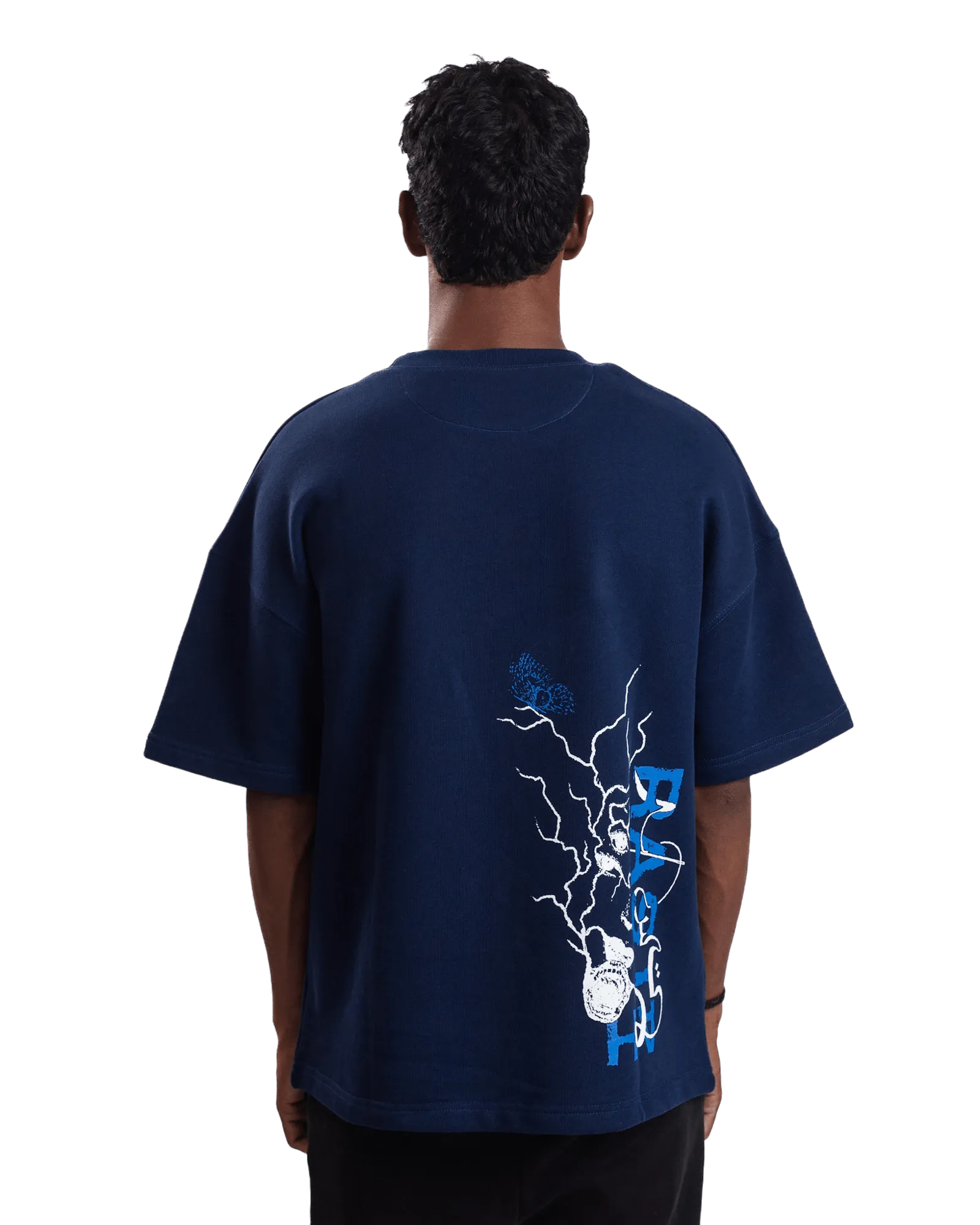 "INVISIBLE MAN" BLUE T-SHIRT