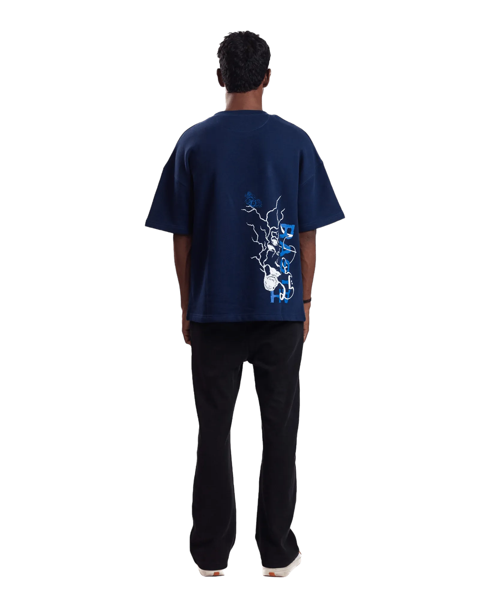 "INVISIBLE MAN" BLUE T-SHIRT