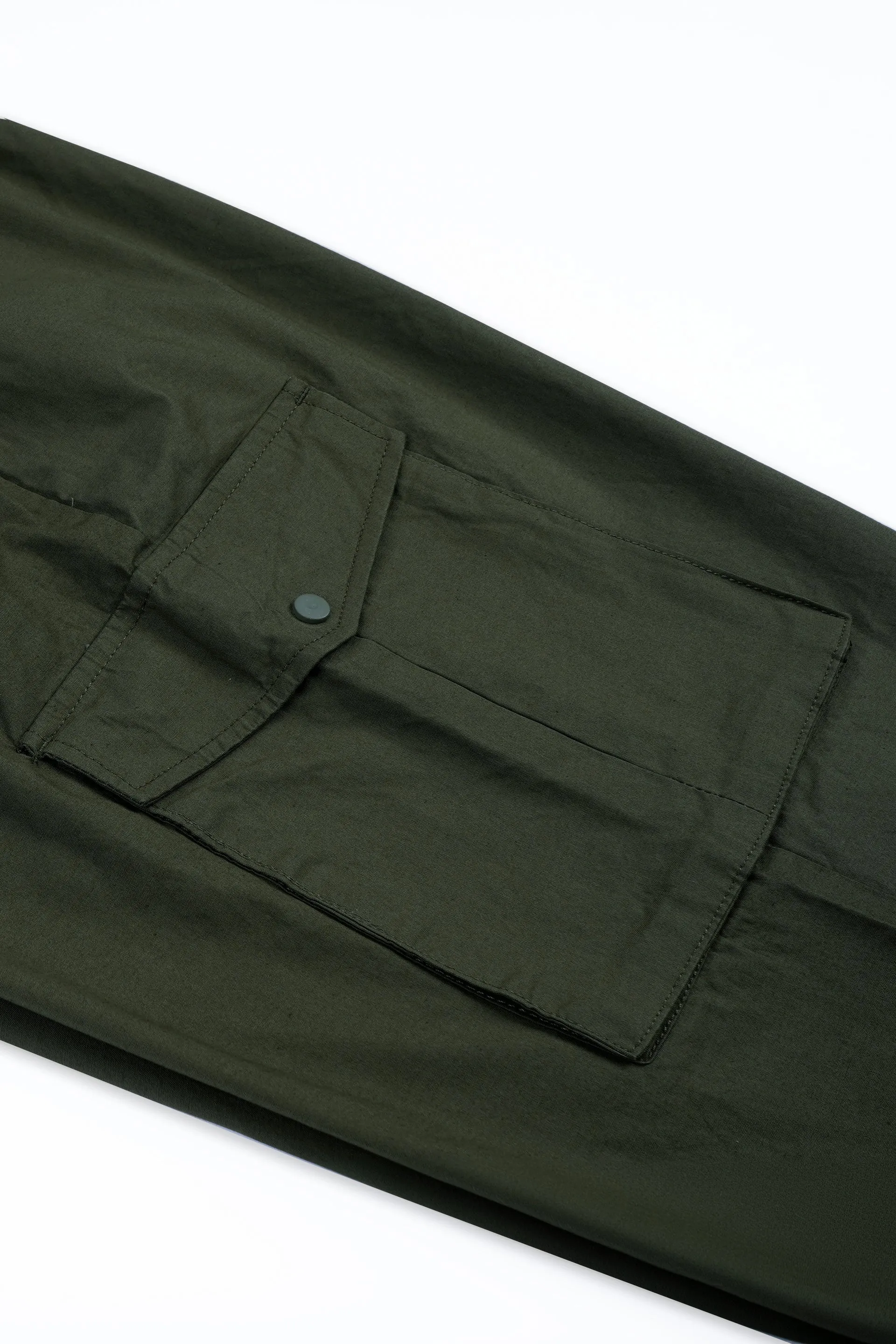 RELAXED LIGHT COTTON JOGGERS IN GREEN